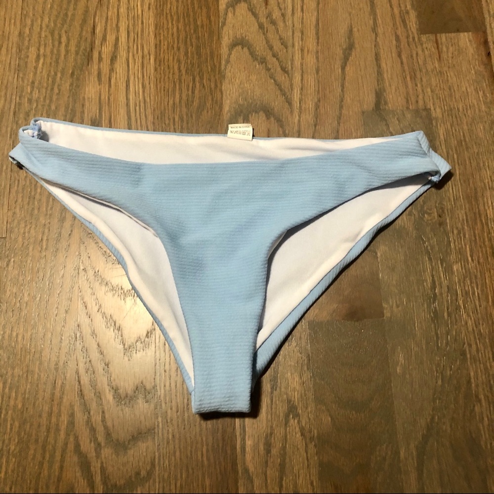 Baby Blue ROMWE Bikini Bottoms